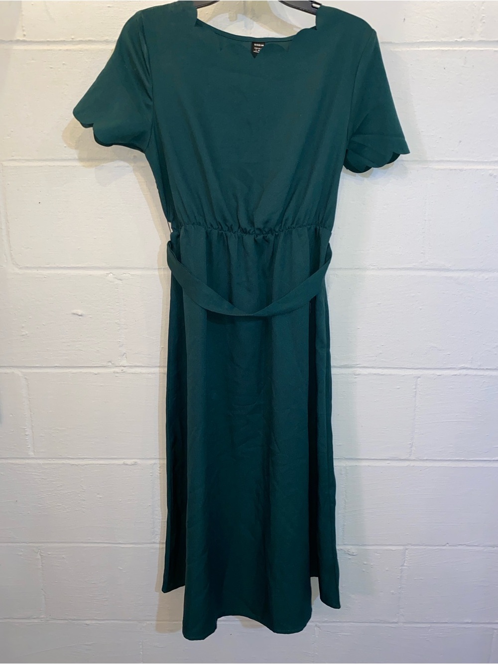 Women’s Midi Dress with Waist Tie